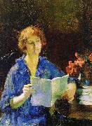Francis Coates Jones Woman Reading oil painting reproduction